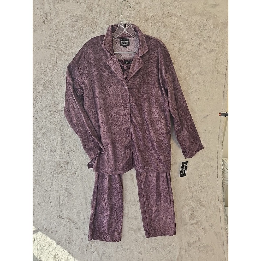 Dogg Supply by Snoop Dogg Womans Pajama Lounge Set Sz Large Purple